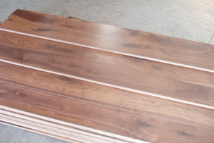 Walnut wooden flooring